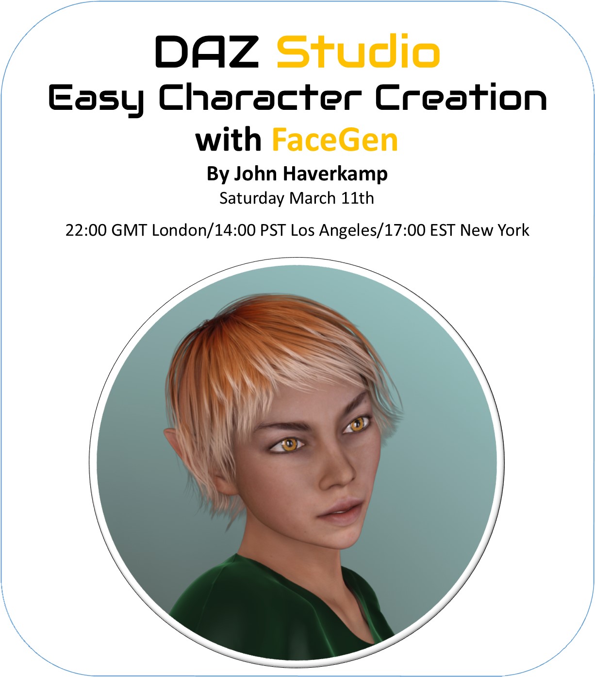 Coming soon: How to Create New Characters with Facegen : Complete Guide  [Commercial] - Daz 3D Forums